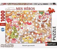Nathan puzzle 1000 p - Desserts gourmands / Molang