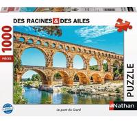 Nathan puzzle 1000 p - Le pont du Gard / Des racines et des ailes