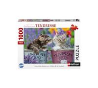 Nathan - Puzzle 1000 pièces - Bisous de Chatons | Adulte et enfant dès 14 ans - Puzzle de qualité supérieur - Pièces uniques et assemblage parfait - Détente et relaxation