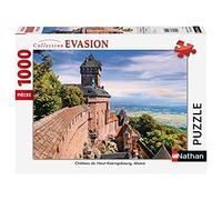 Nathan - Puzzle 1000 pièces - Château du Haut-Koenigsbourg, Alsace - Adultes et enfants dès 14 ans - Puzzle de qualité supérieure - Collection Évasion - 87249