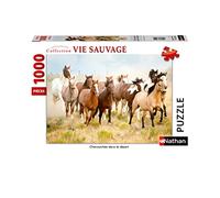 Nathan - Puzzle 1000 pièces - Chevauchée dans Le désert - Adultes et Enfants dès 14 Ans - Puzzle de qualité supérieure - Collection Vie Sauvage - 87625