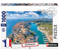 Nathan-Puzzle 1000 pièces-La citadelle de Bonifacio (Collection Régions de France)-Adultes et Enfants dès 14 Ans-Puzzle de qualité supérieure-Encastrement parfait-12002006