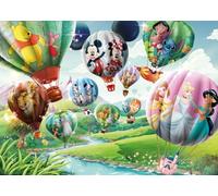 Nathan - Puzzle 1000 pièces - Les montgolfières Disney - Adultes et Enfants dès 14 Ans - Puzzle de qualité supérieure - Encastrement Parfait - Collection Mes Héros - 12001614