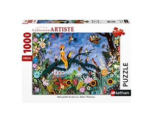 Nathan - Puzzle 1000 pièces Mon Jardin Le Soir Alain Thomas - 4005556876334 - Puzzle Adulte