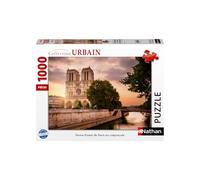 Nathan - Puzzle 1000 pièces - Notre-Dame de Paris au crépuscule - Adultes et Enfants dès 14 Ans - Puzzle de qualité supérieure - Encastrement Parfait - Collection Urbain - 12001694
