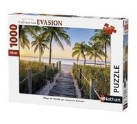 Nathan Puzzle 1000 pièces – Plage de Floride – Susanne Kremer – Adultes et enfants dès 14 ans