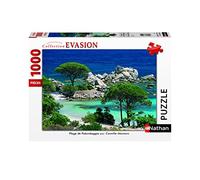 Nathan - Puzzle 1000 pièces - Plage de Palombaggia, Corse du Sud - Adultes et enfants dès 14 ans - Puzzle de qualité supérieure - Collection Évasion - 87459