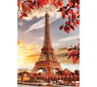 1000p puzzle La tour Eiffel en automne Beige G