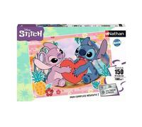 Nathan Puzzle enfants Moment en Amoureux (Disney Stitch) – 150 pièces – dès 7 ans – Carton épais