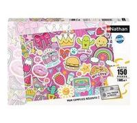 Nathan puzzle 150 p Pop, Fun and Stickers Rose G