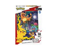 Nathan - Puzzle 150 pièces - La Ville des Pokémon | Fille ou garçon dès 7 ans - Puzzle de qualité supérieure - Carton épais et résistant - Trieur à 6 compartiments inclus