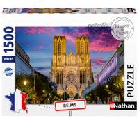Nathan - Puzzle 1500 pièces - La splendeur de Reims | Adulte et enfant dès 14 ans - Puzzle de qualité supérieur - Pièces uniques et assemblage parfait - Détente et relaxation