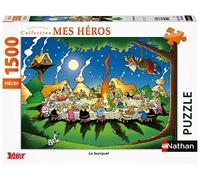 Nathan - Puzzle 1500 pièces - Le banquet - Astérix - Adultes et enfants dès 14 ans - Puzzle de qualité supérieure - Encastrement parfait - Collection Mes Héros - 87737
