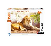 Nathan - Puzzle 1500 pièces - Le roi de la savane - Adultes et enfants dès 14 ans - Puzzle de qualité supérieure - Encastrement parfait - Collection Vie Sauvage - 87815