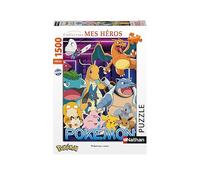 Nathan - Puzzle 1500 pièces - Pokémon néon - Adultes et enfants dès 14 ans - Puzzle de qualité supérieure - Collection Mes Héros - Aventure & Action - 87329