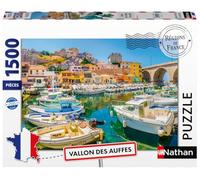 Nathan - Puzzle 1500 pièces - Vallon des Auffes, Marseille | Adulte et enfant dès 14 ans - Puzzle de qualité supérieur - Pièces uniques et assemblage parfait - Détente et relaxation