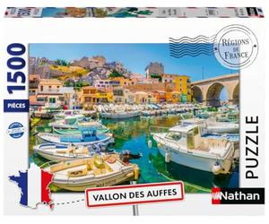Nathan - Puzzle 1500 pièces - Vallon des Auffes, Marseille | Adulte et enfant dès 14 ans - Puzzle de qualité supérieur - Pièces uniques et assemblage parfait - Détente et relaxation