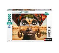 Nathan - Puzzle 2000 pièces - Adama - Julien Durix | Adulte et enfant dès 14 ans - Puzzle de qualité supérieur - Pièces uniques et assemblage parfait - Détente et relaxation