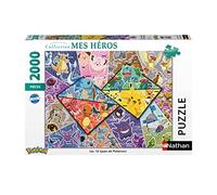 Nathan - Puzzle 2000 pièces - Les 16 Types de Pokémon | Adulte et enfant dès 14 ans - Puzzle de qualité supérieur - Pièces uniques et assemblage parfait - Détente et relaxation