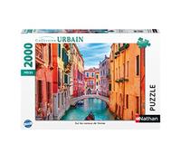 Nathan - Puzzle 2000 pièces - Sur les canaux de Venise - Adultes et enfants dès 14 ans - Puzzle de qualité supérieure - Encastrement parfait - Collection Urbain - 87311