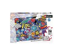 Nathan - Puzzle Enfants - 250 pièces - Stickers & Graffitis - Filles ou garçons dès 8 Ans - Puzzle de qualité supérieure - Carton épais et résistant - Autocollants - 12004092