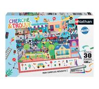 Nathan puzzle 30 p - En ville (Cherche et trouve)