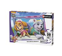Nathan - Puzzle 30 pièces - Stella et Everest - Pat'Patrouille | Fille ou garçon dès 4 ans - Puzzle de qualité supérieure - Carton épais et résistant - Poster à taille réelle inclus