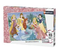 Nathan puzzle 45 p - Rencontre avec les princesses Disney