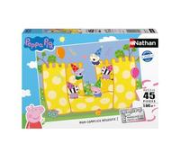 Nathan - Puzzle 45 pièces - La fête de Peppa Pig | Fille ou garçon dès 5 ans - Puzzle de qualité supérieure - Carton épais et résistant