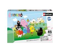Nathan Puzzle enfants Le Monde des Barbapapa 45 pièces – Carton épais – Dès 5 ans – Rose