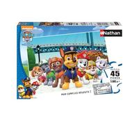 Nathan - Puzzle 45 pièces - Prêts à intervenir - Pat'Patrouille | Fille ou garçon dès 5 ans - Puzzle de qualité supérieure - Carton épais et résistant - Poster à taille réelle inclus