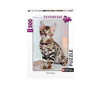 Puzzle Chaton Bengal - Nathan - 500 pièces - Animaux - Mixte