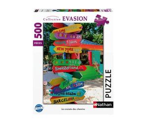 Nathan - Puzzle 500 pièces - La Croisée des Chemins pour les Amateurs de Puzzles