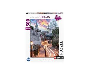 Nathan - Puzzle 500 pièces - La Ruelle de Montmartre - Adultes et Enfants dès 12 Ans - Puzzle de qualité supérieure - Collection Urbain - 12000980