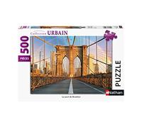 Nathan - Puzzle 500 pièces - Le pont de Brooklyn - Adultes et enfants dès 12 ans - Puzzle de qualité supérieure - Encastrement parfait - Collection Urbain - 87124
