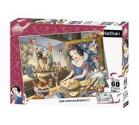 Puzzle 60 pièces Nathan Blanche Neige fait de la pâtisserie Disney G