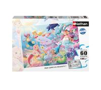 Puzzle - NATHAN - Les sirènes - 60 pièces - 36 x 26 cm - Dès 6 ans