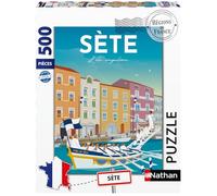 Nathan-Puzzle Adulte 500 pièces-Affiche de Sète/Louis l'affiche (Collection Régions de France)-Adultes et Enfants dès 12 Ans-Puzzle de qualité supérieure-12002000