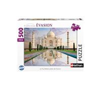 Nathan - Puzzle Adulte - Puzzle 500 pièces - Le Taj Mahal, Palais de l'amour - Adultes et Enfants dès 12 Ans - Puzzle de qualité supérieure - Collection Évasion - 12001514