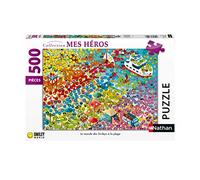 Puzzle 500 pièces Nathan Le monde des Smileys à la plage G