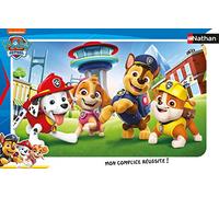 Nathan - Puzzle Cadre 15 pièces - Les Chiots de la Pat’Patrouille | Fille ou garçon dès 3 ans - Puzzle de qualité supérieure - Carton épais et résistant