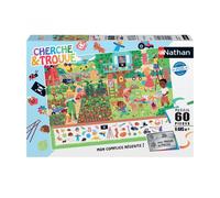 Nathan Puzzle Cherche Et Trouve 60 Pieces - Au Jardin