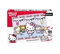 Nathan - Puzzle Enfant - 100 pièces - Hello Kitty et ses amis - Fille ou garçon dès 6 ans - Puzzle de qualité supérieure - Carton épais et résistant - Party - 86773