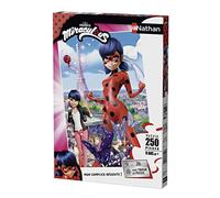 Nathan - Puzzle Enfant - 250 pièces - Ladybug protège Paris - Miraculous - Filles ou garçons dès 8 ans - Puzzle de qualité supérieure - Carton épais et résistant - Super Héros - 86945