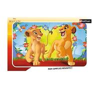 Nathan - Puzzle Enfant - Cadre 15 pièces - Simba et Nala - Disney Le Roi Lion - Fille ou garçon dès 3 ans - Puzzle de qualité supérieure - Carton épais et résistant - 86183