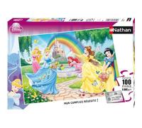Nathan puzzle 100 p - Le jardin des princesses Disney