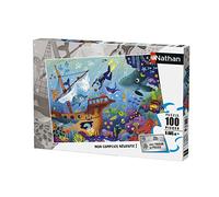 Nathan - Puzzle enfants - 100 pièces - Le monde sous-marin - Fille ou garçon dès 6 ans - Puzzle de qualité supérieure - Carton épais et résistant - Animaux - 86765