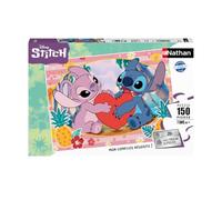 Nathan - Puzzle Enfants - 150 pièces - Moment en Amoureux/Disney Stitch - Filles ou garçons dès 7 Ans - Puzzle de qualité supérieure - Carton épais et résistant - 12004091