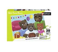 Nathan - Puzzle enfants - 30 pièces - L'anniversaire de Petit Ours Brun - Fille ou garçon dès 4 ans - Puzzle de qualité supérieure - Carton épais et résistant - Quotidien & Famille - 86380