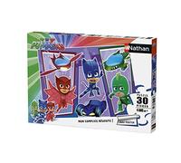 Nathan - Puzzle enfants - 30 pièces - Les Pyjamasques et leurs super-véhicules - Fille ou garçon dès 4 ans - Puzzle de qualité supérieure - Carton épais et résistant - Super Héros - 86357